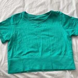 Teal Crop Top